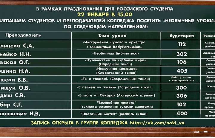 Необычные уроки 2021