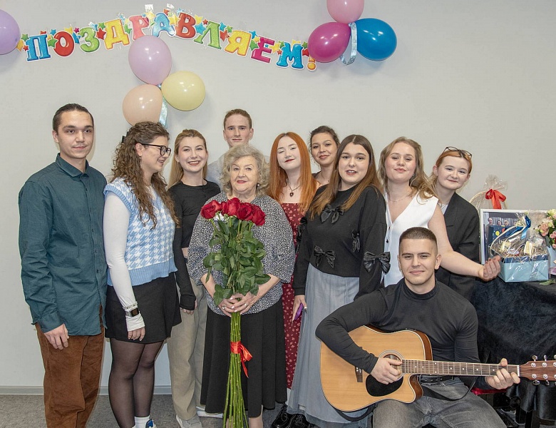 К Юбилею Галины Леонидовны Барбанель, бывшего преподавателя, руководителя первичной ветеранской организации колледжа!